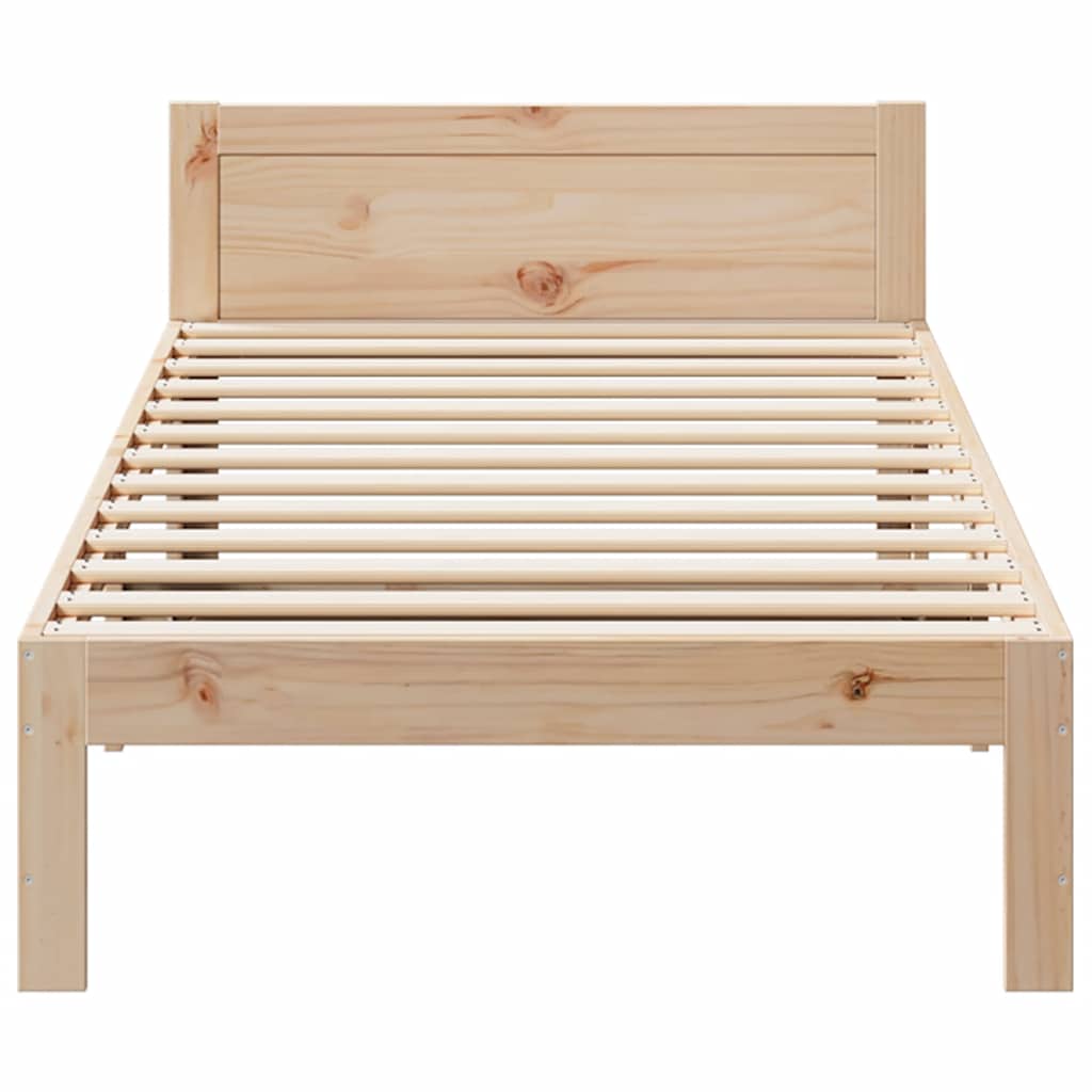 Cama sem colchão 90x200 cm madeira de pinho maciça
