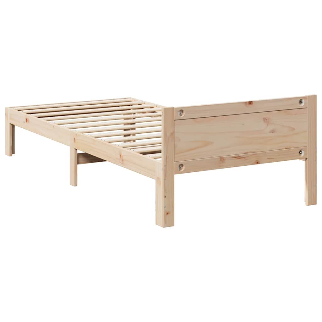 Cama sem colchão 90x200 cm madeira de pinho maciça