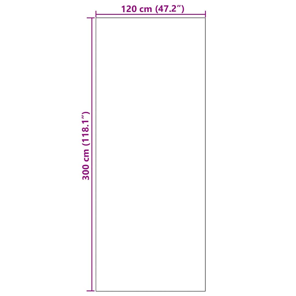 Tapete de Entrada Outros Preto 120 x 300 cm Poliamida e PVC