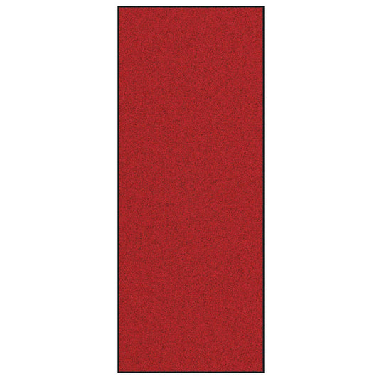 Tapete de Entrada Vermelho e Preto 120 x 300 cm Poliamida e PVC