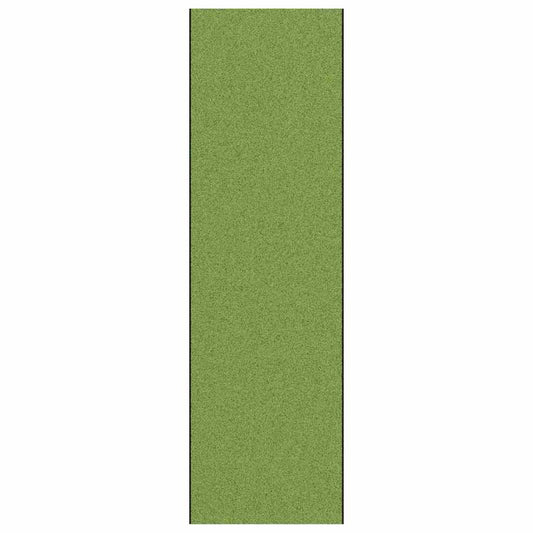 Tapete de Entrada Verde e Preto 120 x 400 cm Poliamida e PVC