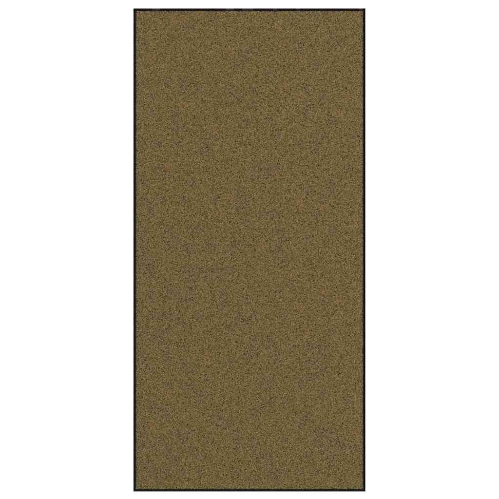 Tapete de Entrada Marrom e Preto 120 x 250 cm Poliamida e PVC
