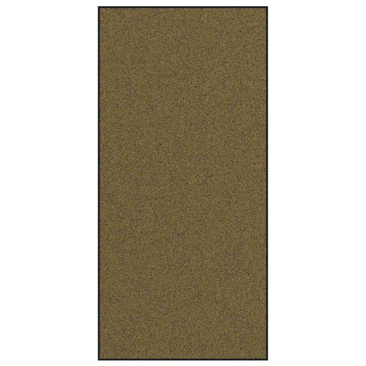 Tapete de Entrada Marrom e Preto 120 x 250 cm Poliamida e PVC