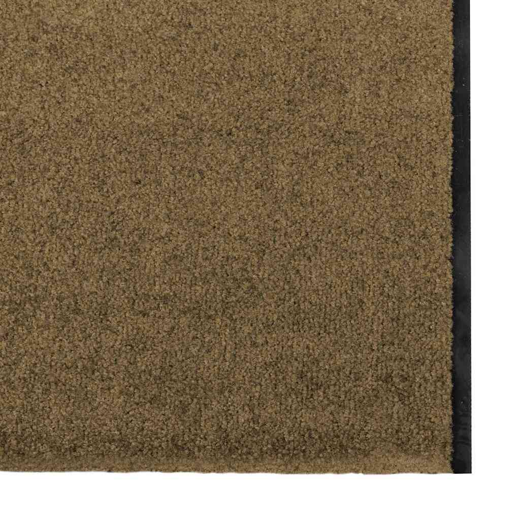 Tapete de Entrada Marrom e Preto 120 x 350 cm Poliamida e PVC