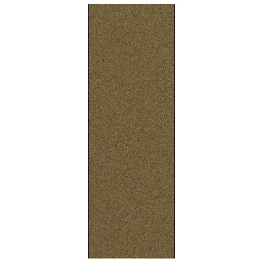 Tapete de Entrada Marrom e Preto 120 x 350 cm Poliamida e PVC