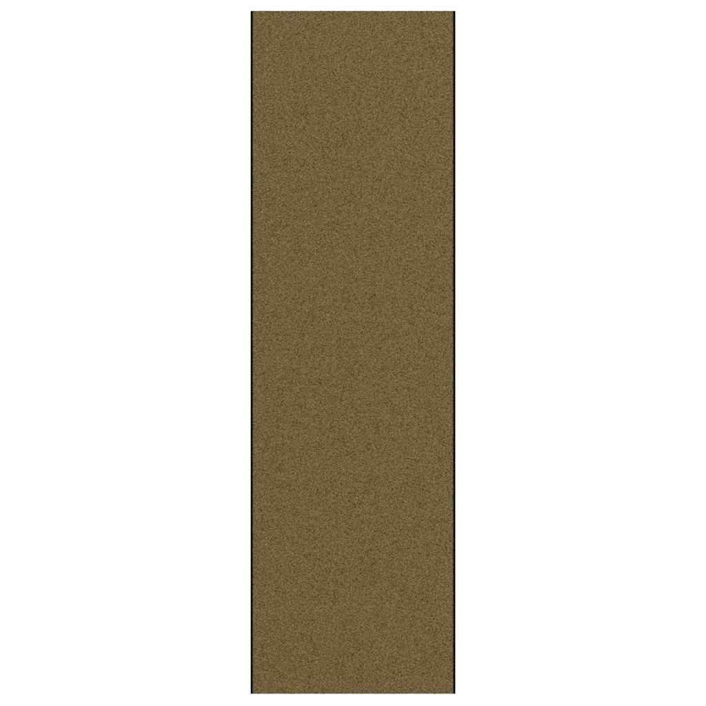 Tapete de Entrada Marrom e Preto 120 x 400 cm Poliamida e PVC