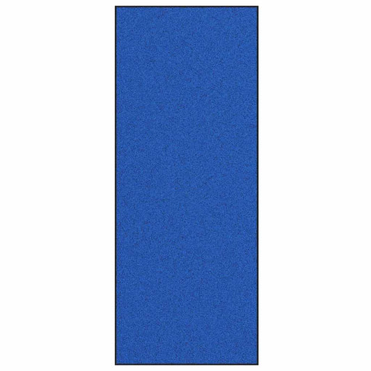 Tapete de Entrada Azul e Preto 120 x 300 cm Poliamida e PVC