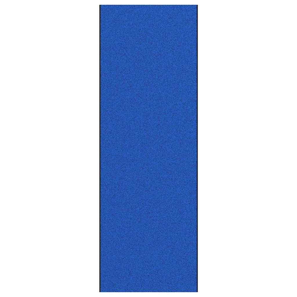 Tapete de Entrada Azul e Preto 120 x 350 cm Poliamida e PVC