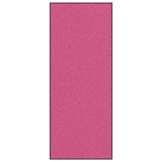 Tapete de Entrada Rosa e Preto 120 x 300 cm Poliamida e PVC