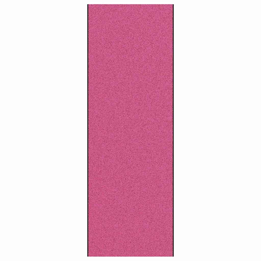 Tapete de Entrada Rosa e Preto 120 x 350 cm Poliamida e PVC