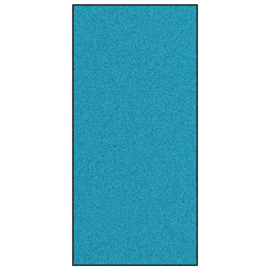 Tapete de Entrada Ciano e Preto 120 x 250 cm Poliamida e PVC