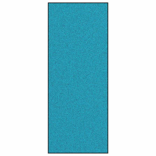 Tapete de Entrada Ciano e Preto 120 x 300 cm Poliamida e PVC