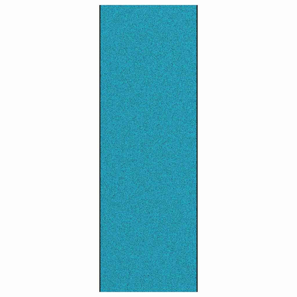 Tapete de Entrada Ciano e Preto 120 x 350 cm Poliamida e PVC