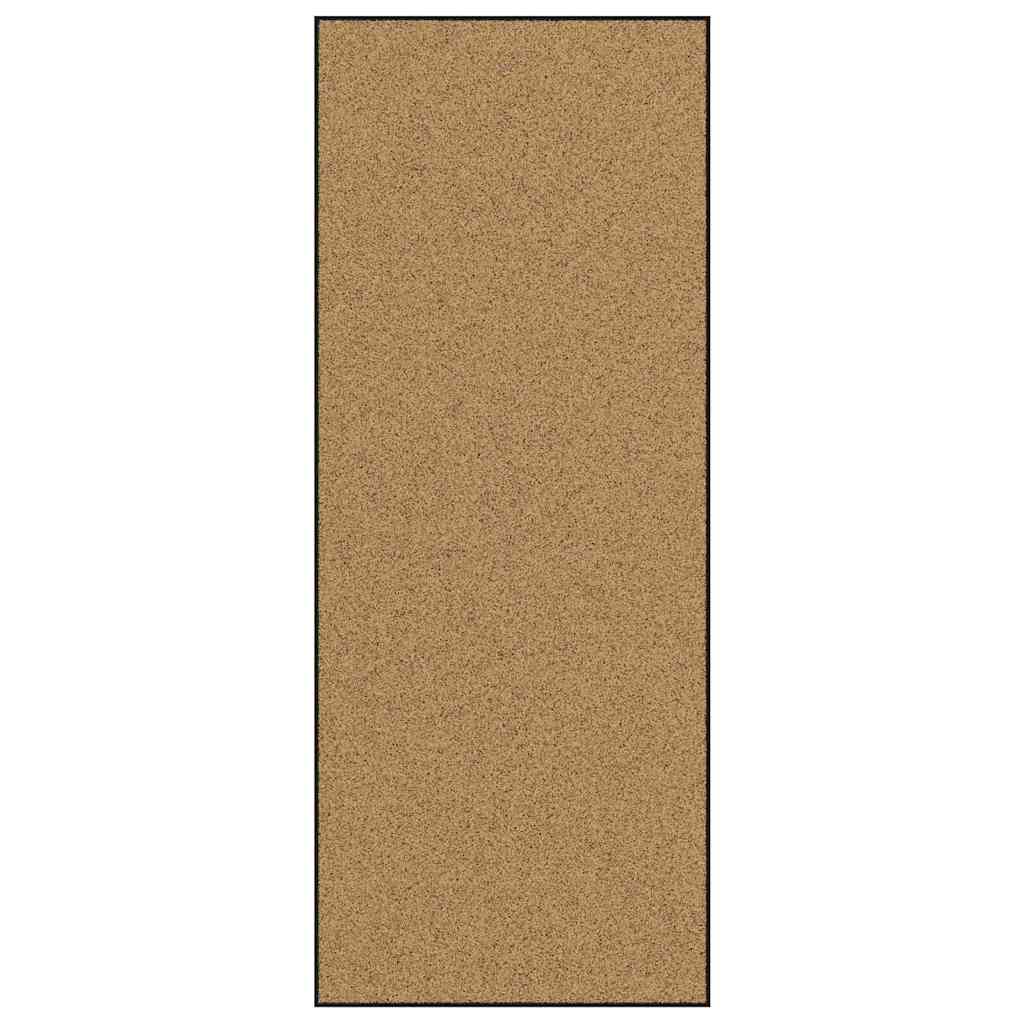 Tapete de Entrada Creme e Preto 120 x 300 cm Poliamida e PVC