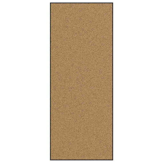 Tapete de Entrada Creme e Preto 120 x 300 cm Poliamida e PVC