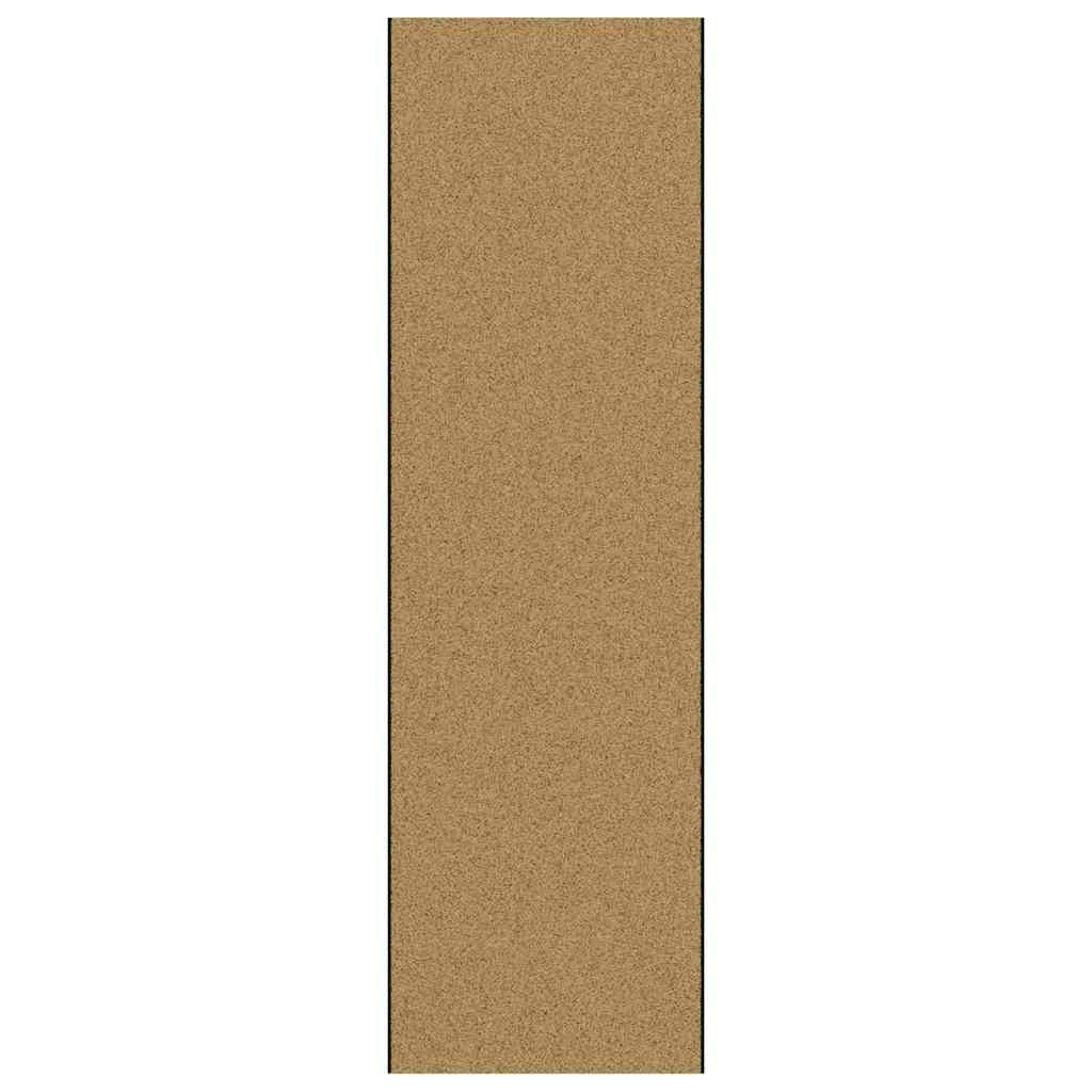 Tapete de Entrada Creme e Preto 120 x 400 cm Poliamida e PVC