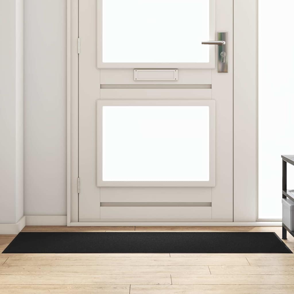Tapete de Entrada Preto 60 x 180 cm Polipropileno e vinil