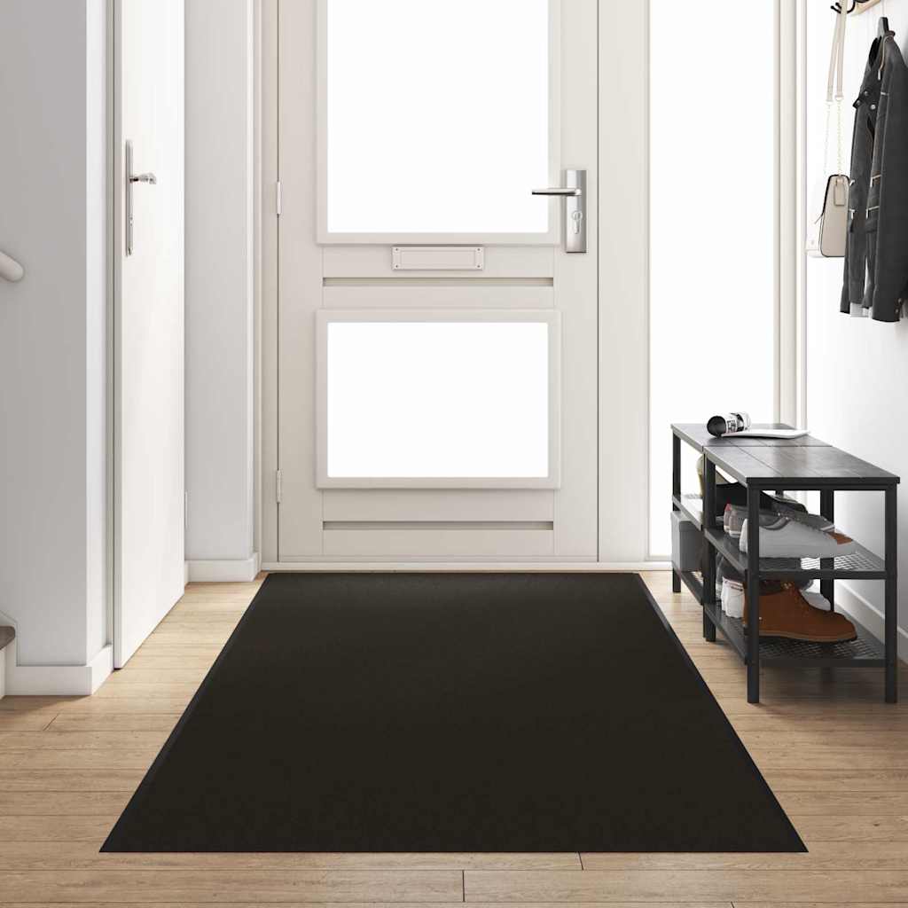 Tapete de Entrada Preto 120 x 350 cm Polipropileno e vinil