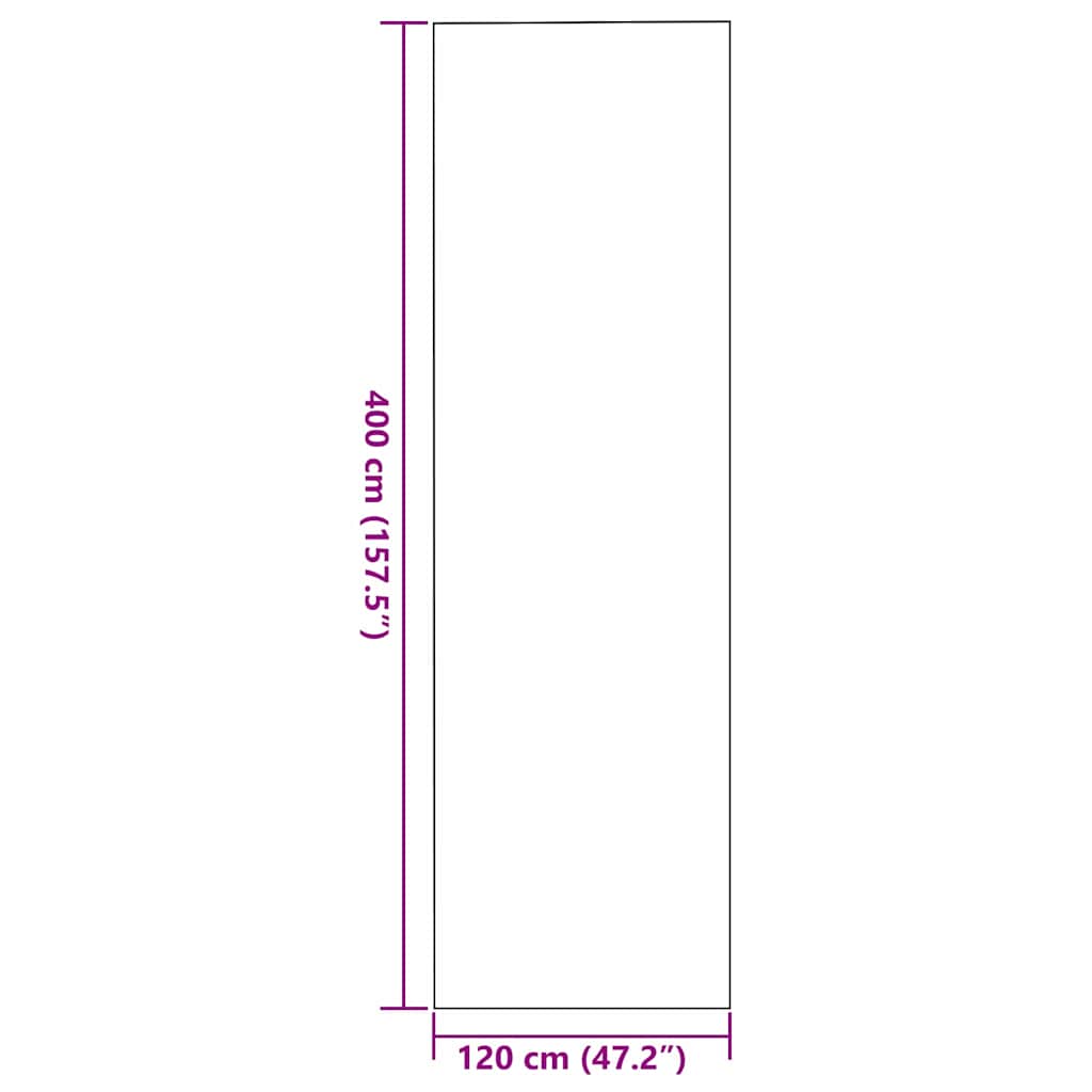 Tapete de Entrada Outros Antracite e Preto 120 x 400 cm