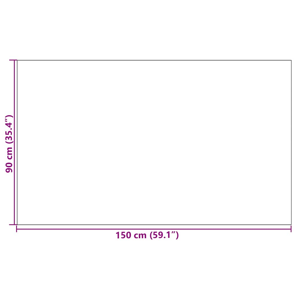 Tapete de Entrada Outros Cinza e Preto 90 x 150 cm