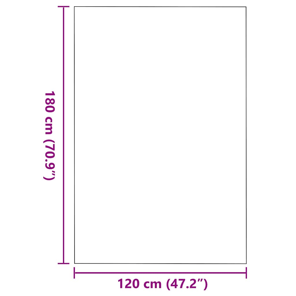Tapete de Entrada Outros Cinza e Preto 120 x 180 cm