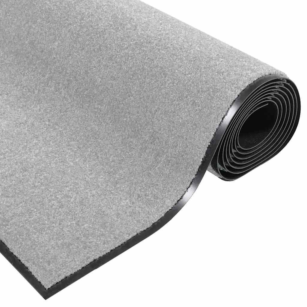 Tapete de Entrada Outros Cinza e Preto 120 x 250 cm