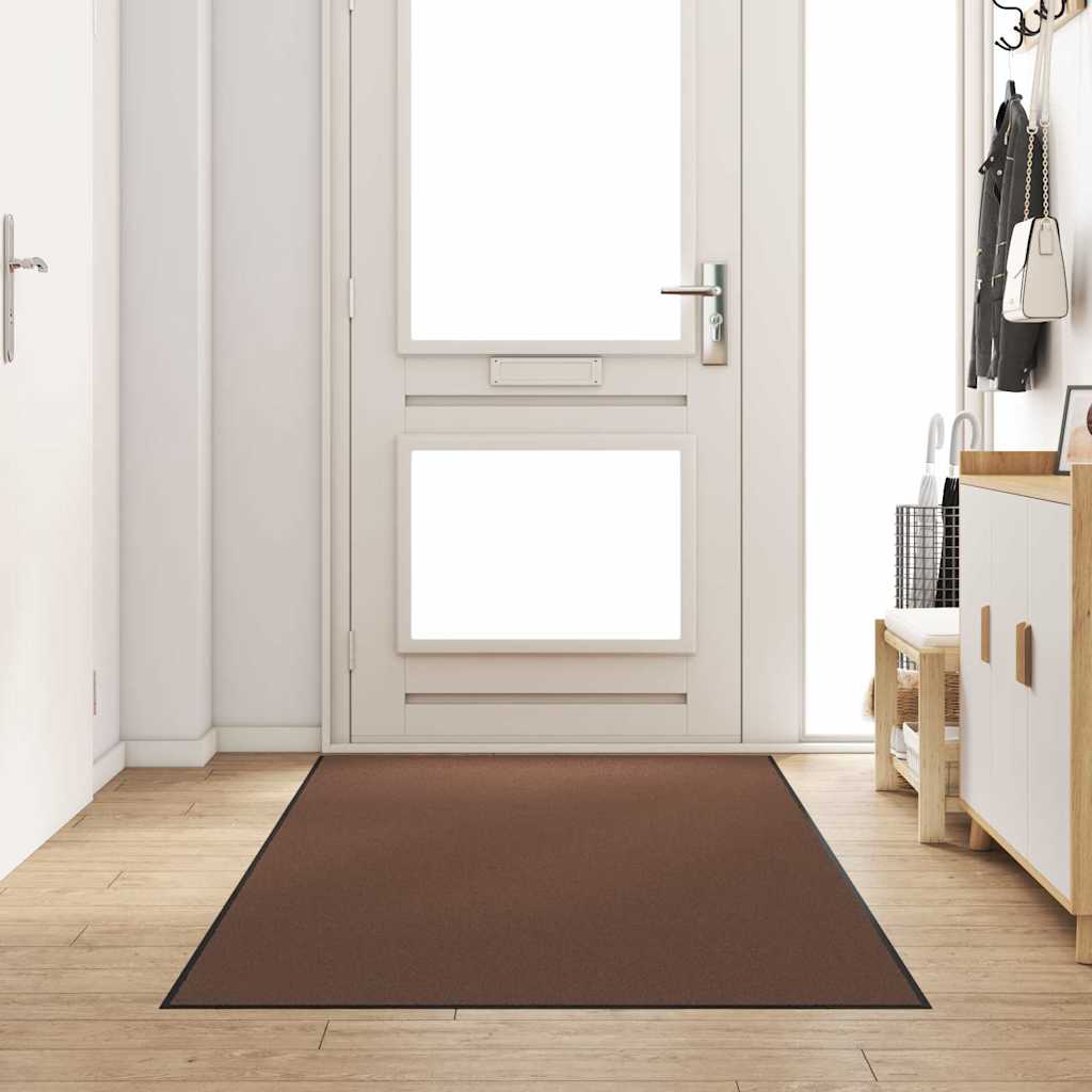 Tapete de Entrada Outros Marrom e Preto 120 x 250 cm