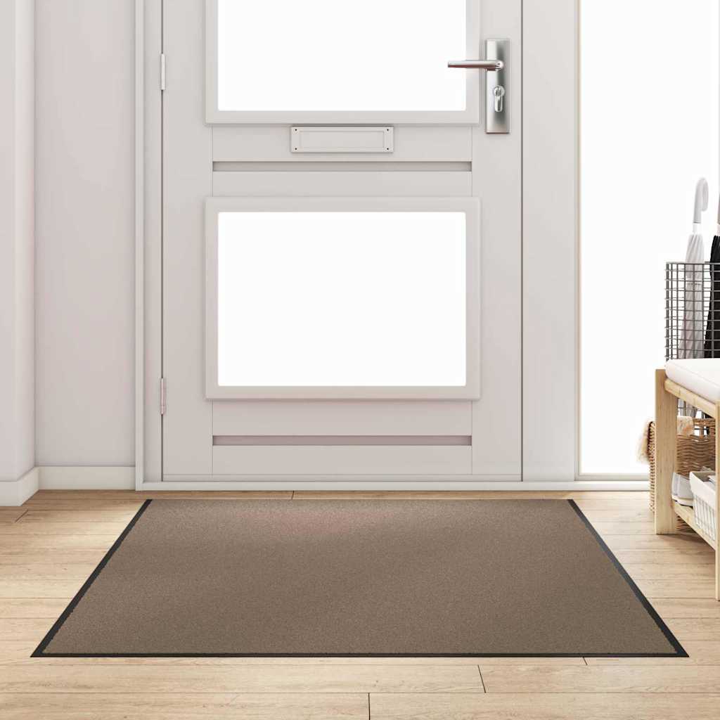 Tapete de Entrada Outros Bege e Preto 120 x 180 cm
