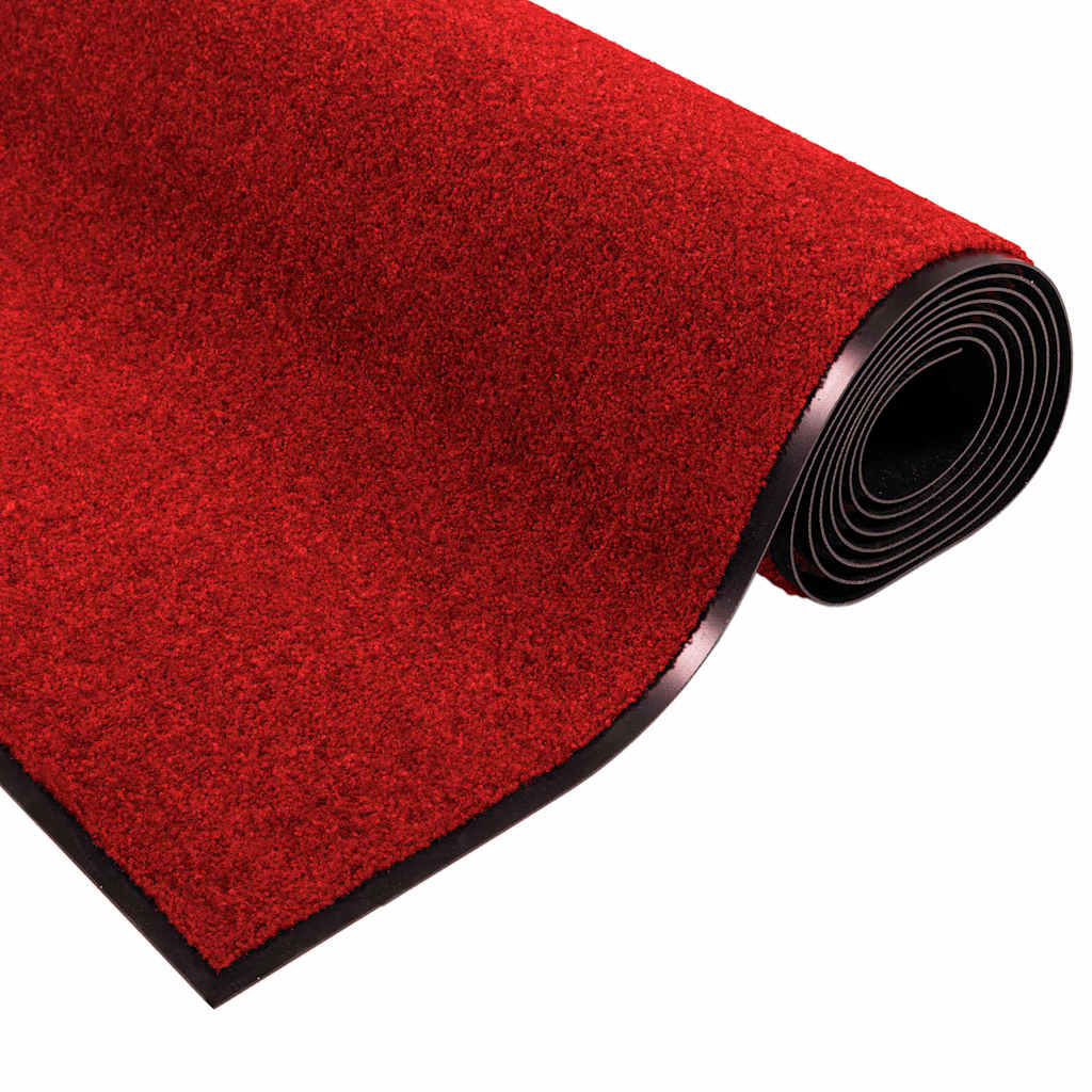 Tapete de Entrada Outros Vermelho e Preto 120 x 300 cm