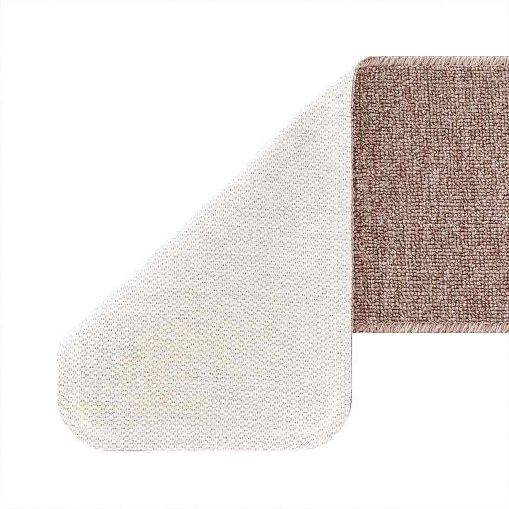 Tapetes Antiderrapantes para Escadas 15 pcs Castanho-claro