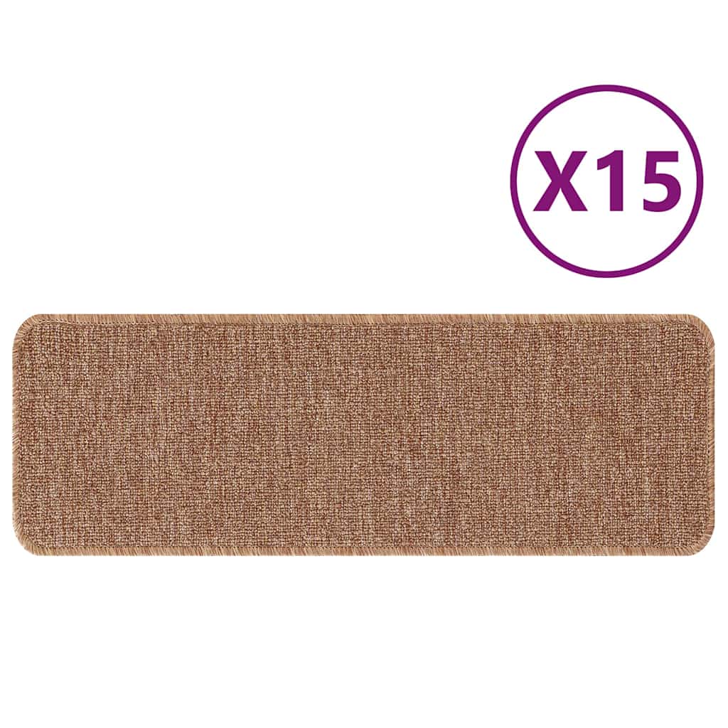 Tapetes Antiderrapantes para Escadas 15 pcs Amarelo 60 x 25 cm