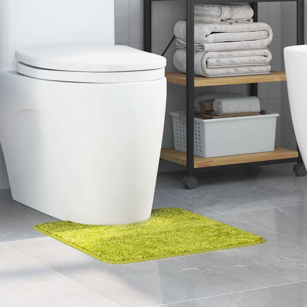 Tapete Antiderrapante para Banheiro com Corte para o Vaso Verde