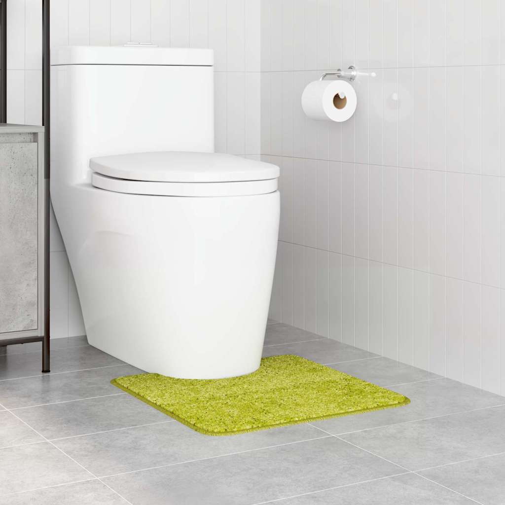 Tapete Antiderrapante para Banheiro com Corte para o Vaso Verde