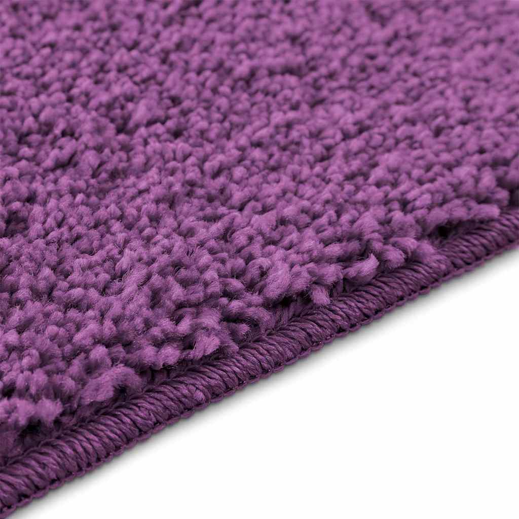 Conjunto de Tapetes de Banho Antiderrapantes 2 pcs Roxo PP