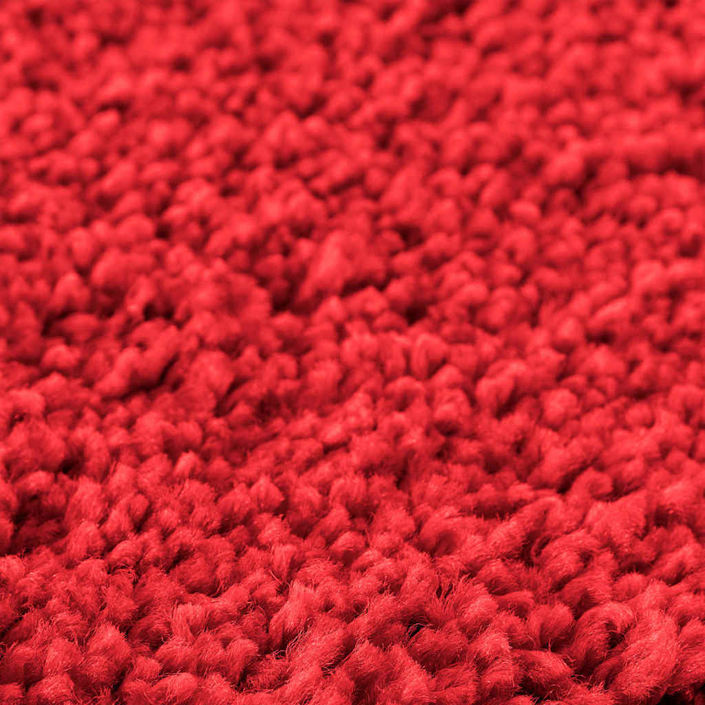 Conjunto de Tapetes de Banho Antiderrapantes 3 pcs Vermelho