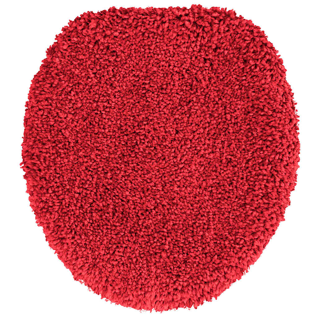 Conjunto de Tapetes de Banho Antiderrapantes 3 pcs Vermelho