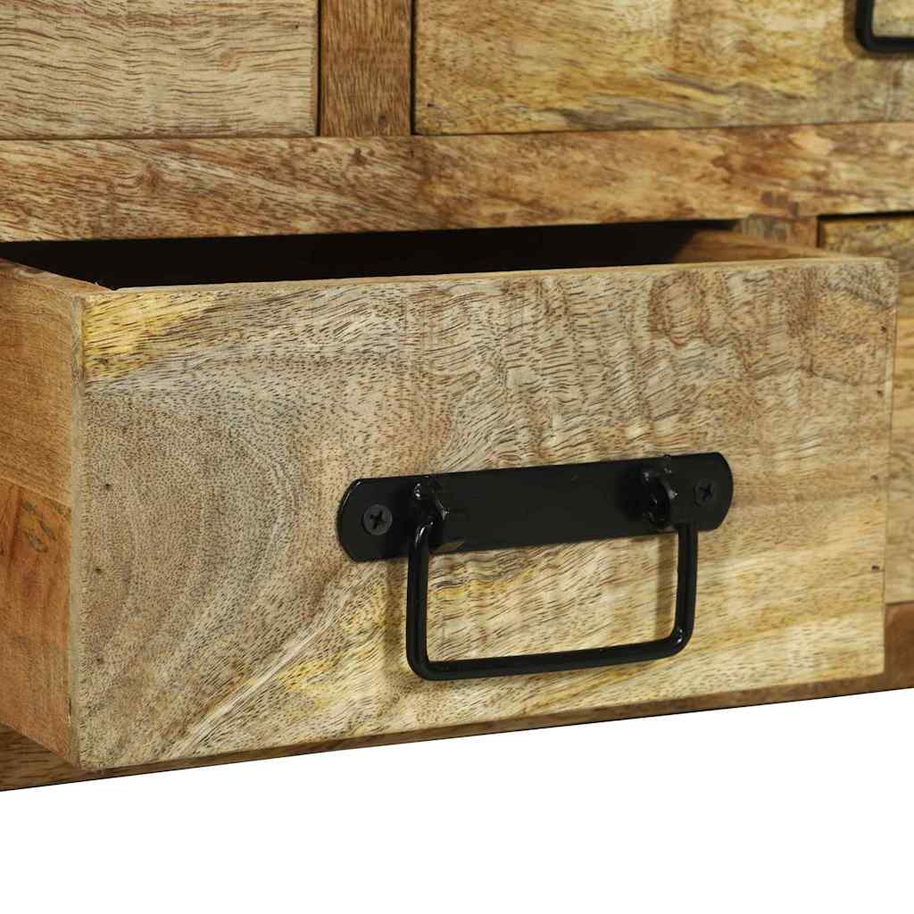 Mesa de centro Castanho Madeira de mangueira áspera maciça