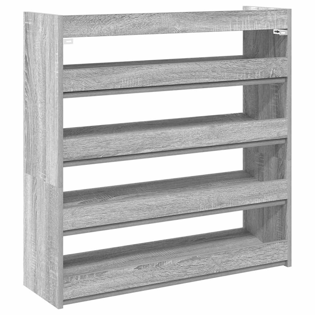 Sapateira 80x25x81 cm derivados de madeira cinzento sonoma