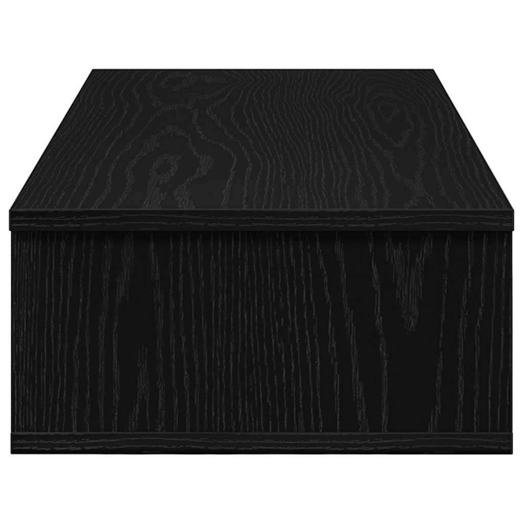 Prateleira parede c/ gavetas 80x34x17 cm deriv. madeira preto