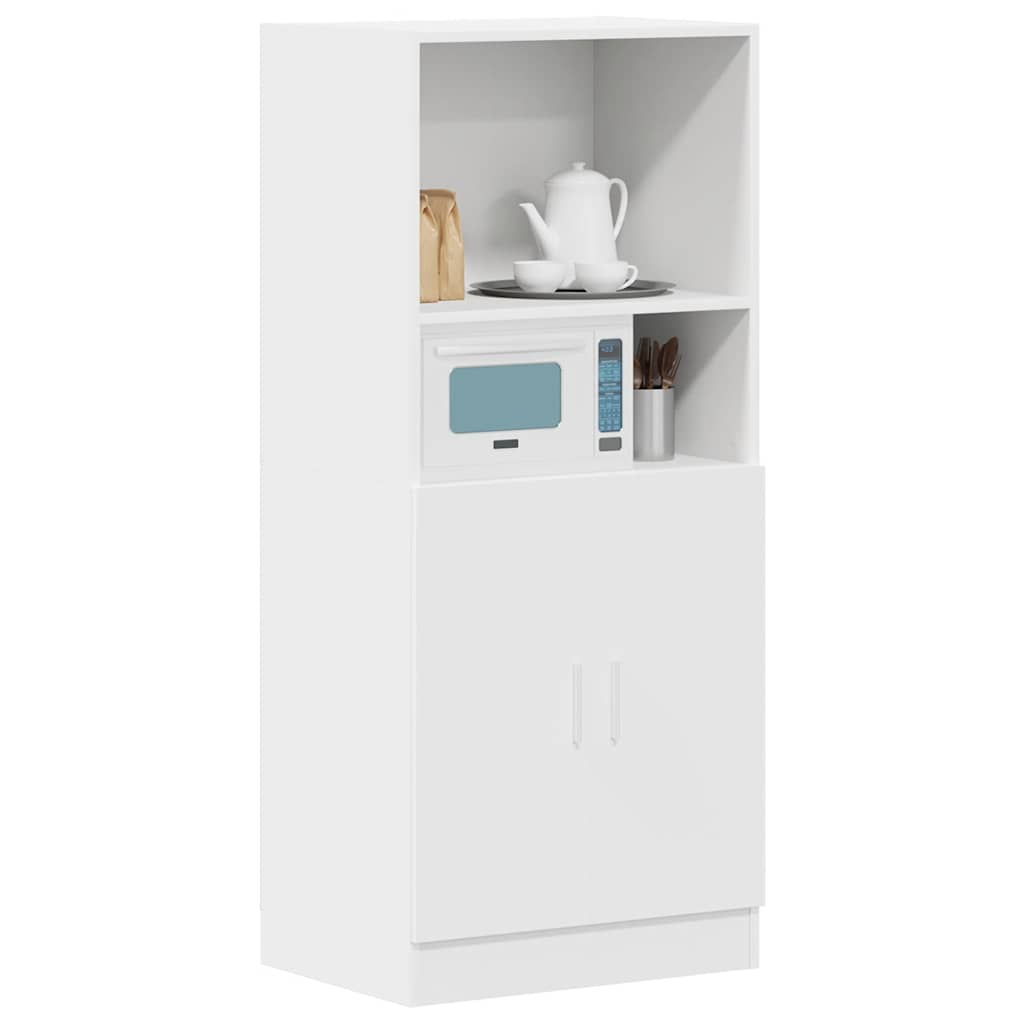 Armário de cozinha 57x41,5x131,5 cm derivados de madeira branco