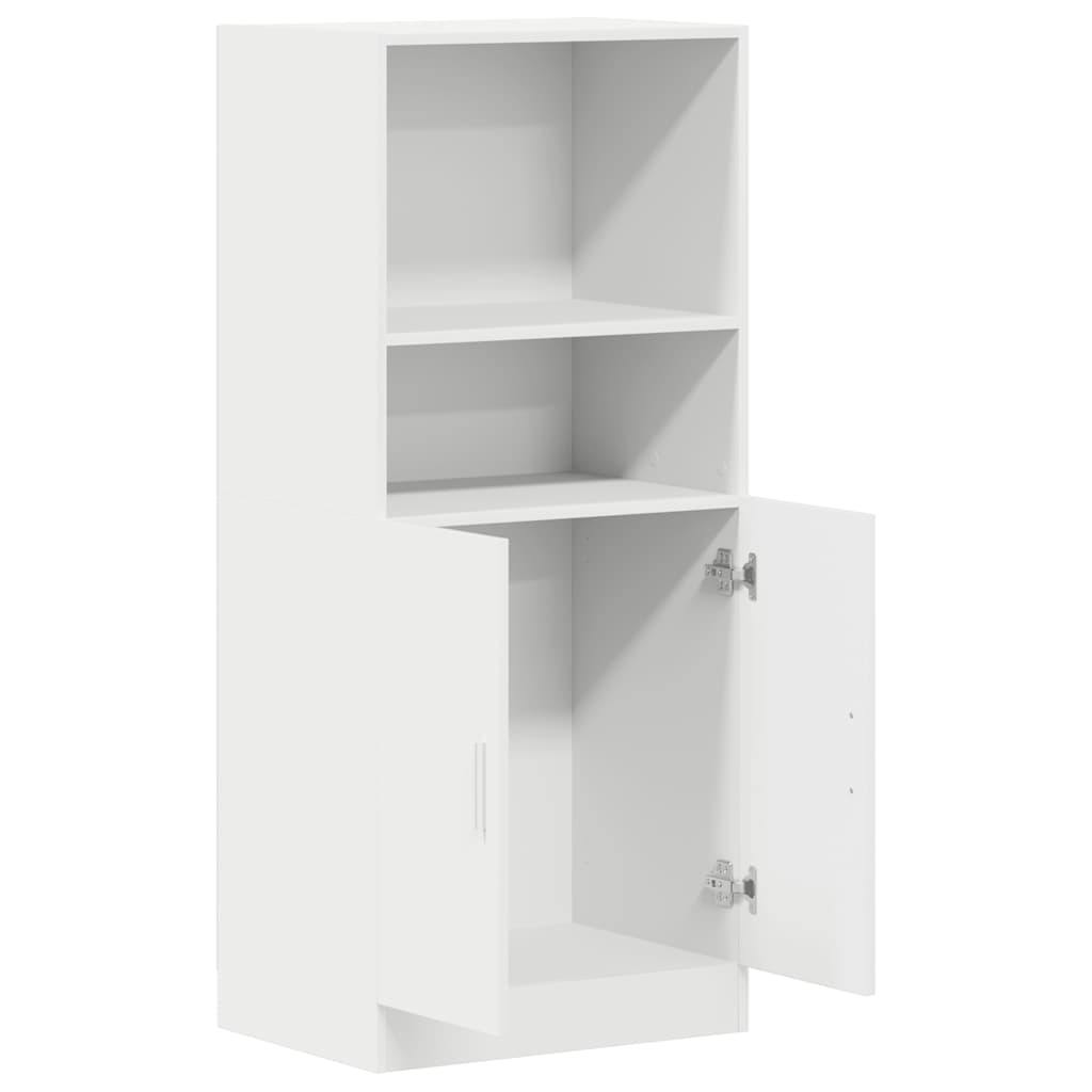 Armário de cozinha 57x41,5x131,5 cm derivados de madeira branco
