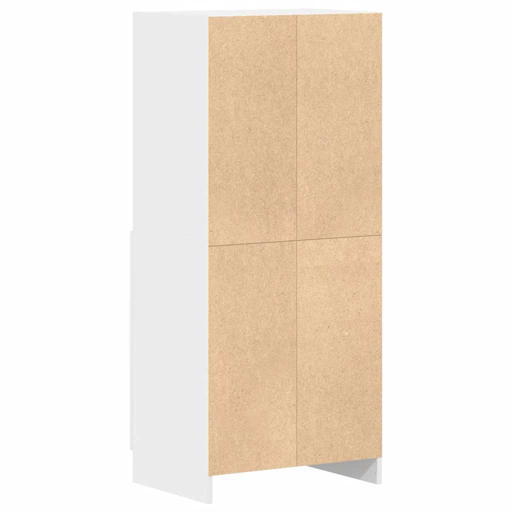 Armário de cozinha 57x41,5x131,5 cm derivados de madeira branco