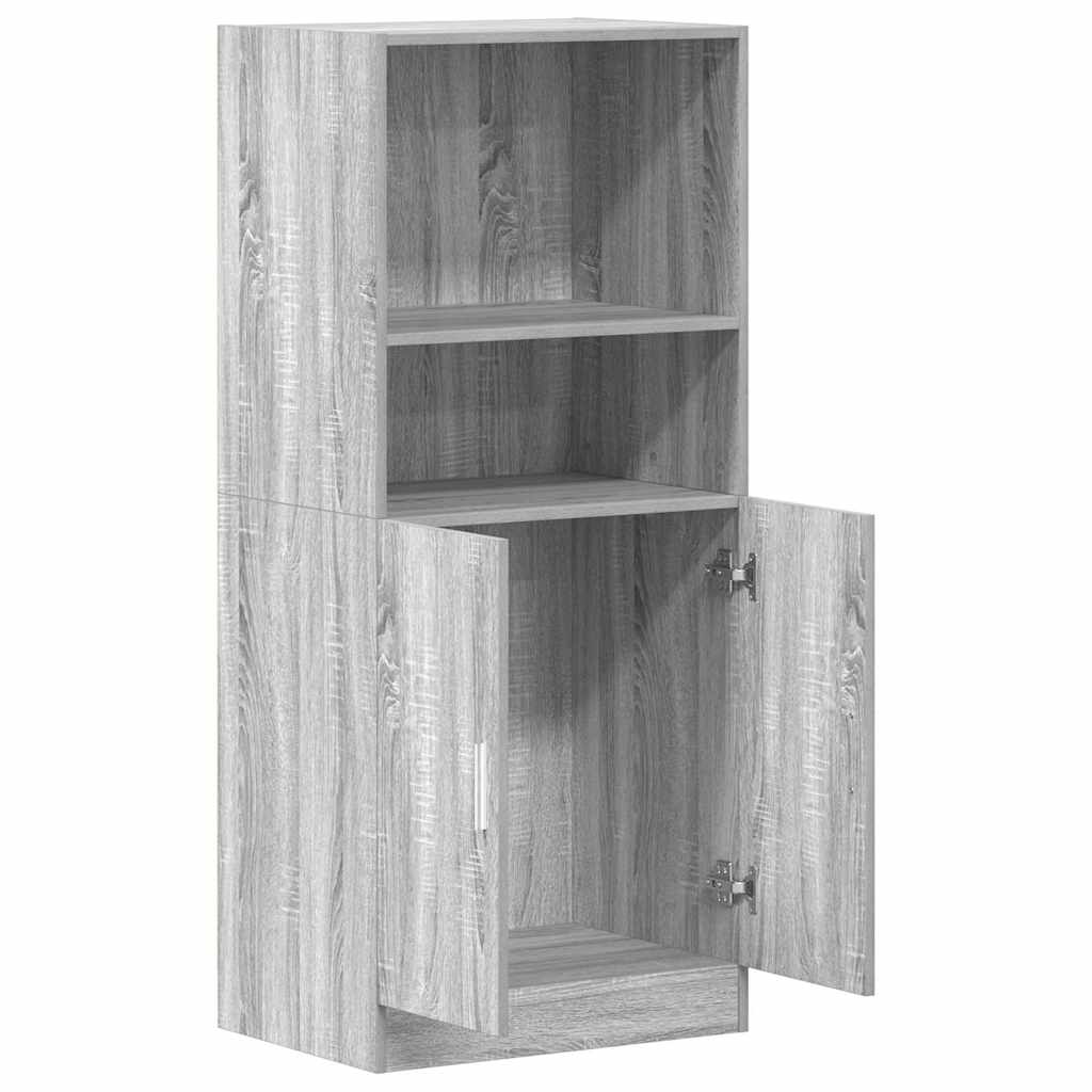 Armário cozinha 57x41,5x131,5 cm derivados madeira sonoma cinza