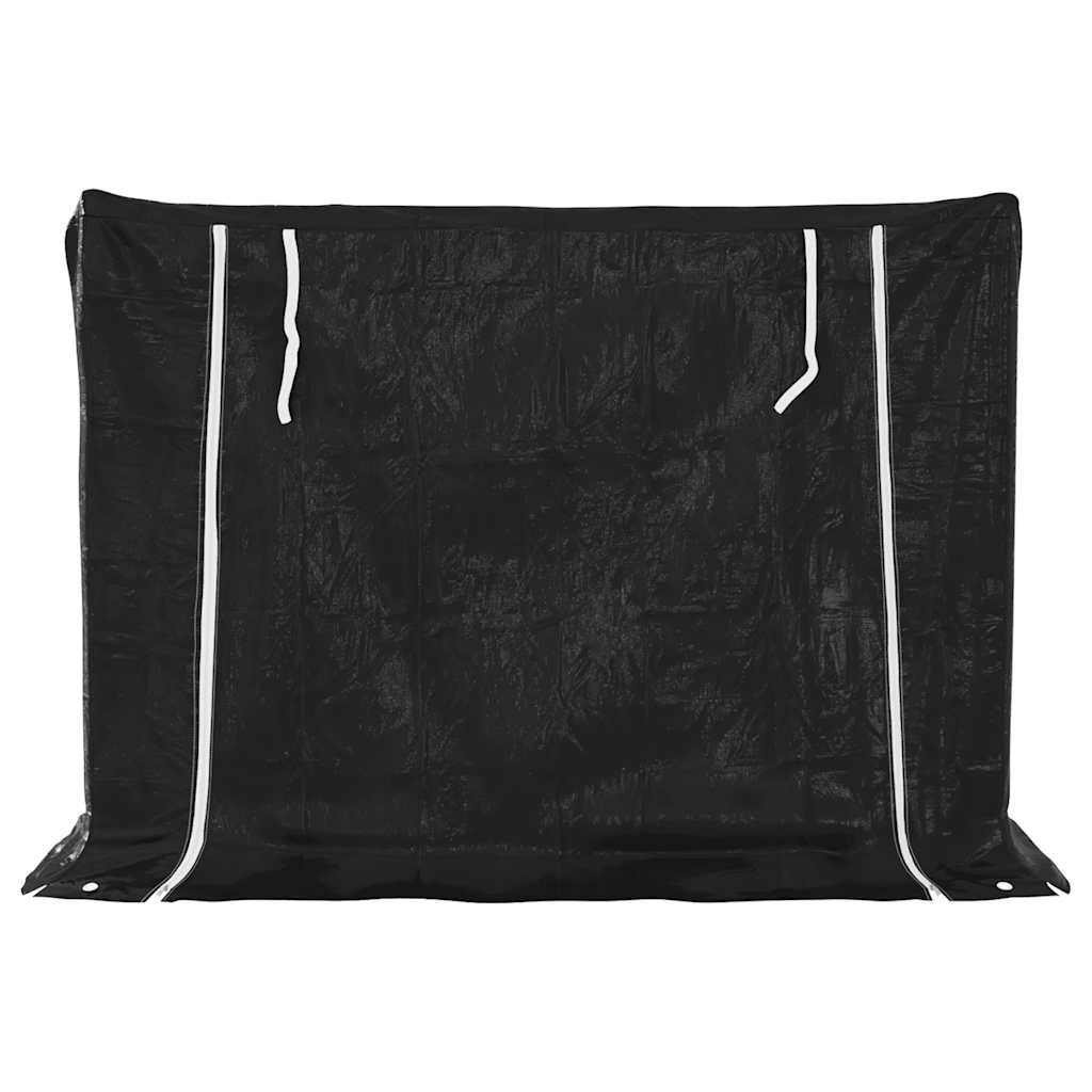 Rack de lenha tampa de chuva 151x60,5x110,5 cm aço galvanizado