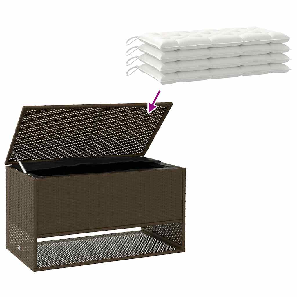 Caixa para almofadões de exterior 100x55x55,5 cm vime PE
