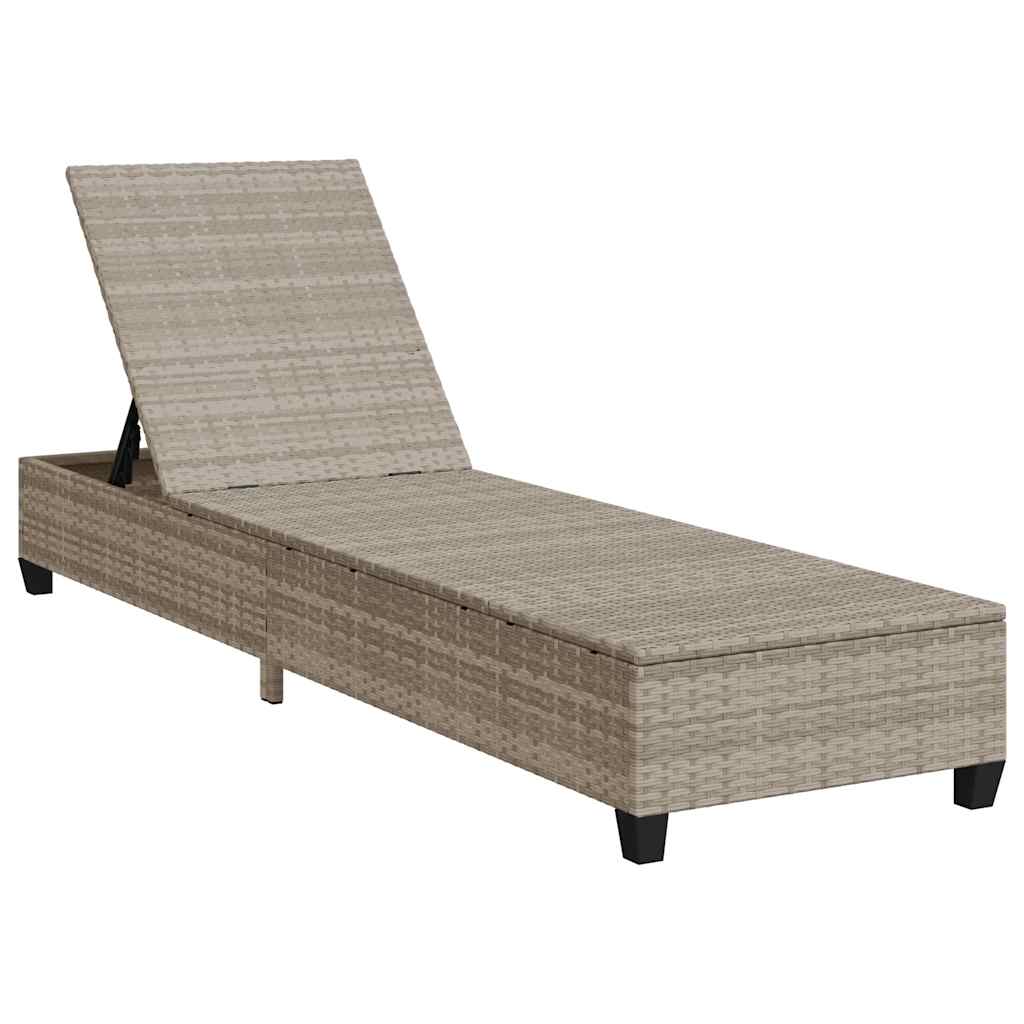 Espreguiçadeira com almofadões 55x200x25,5cm vime PE