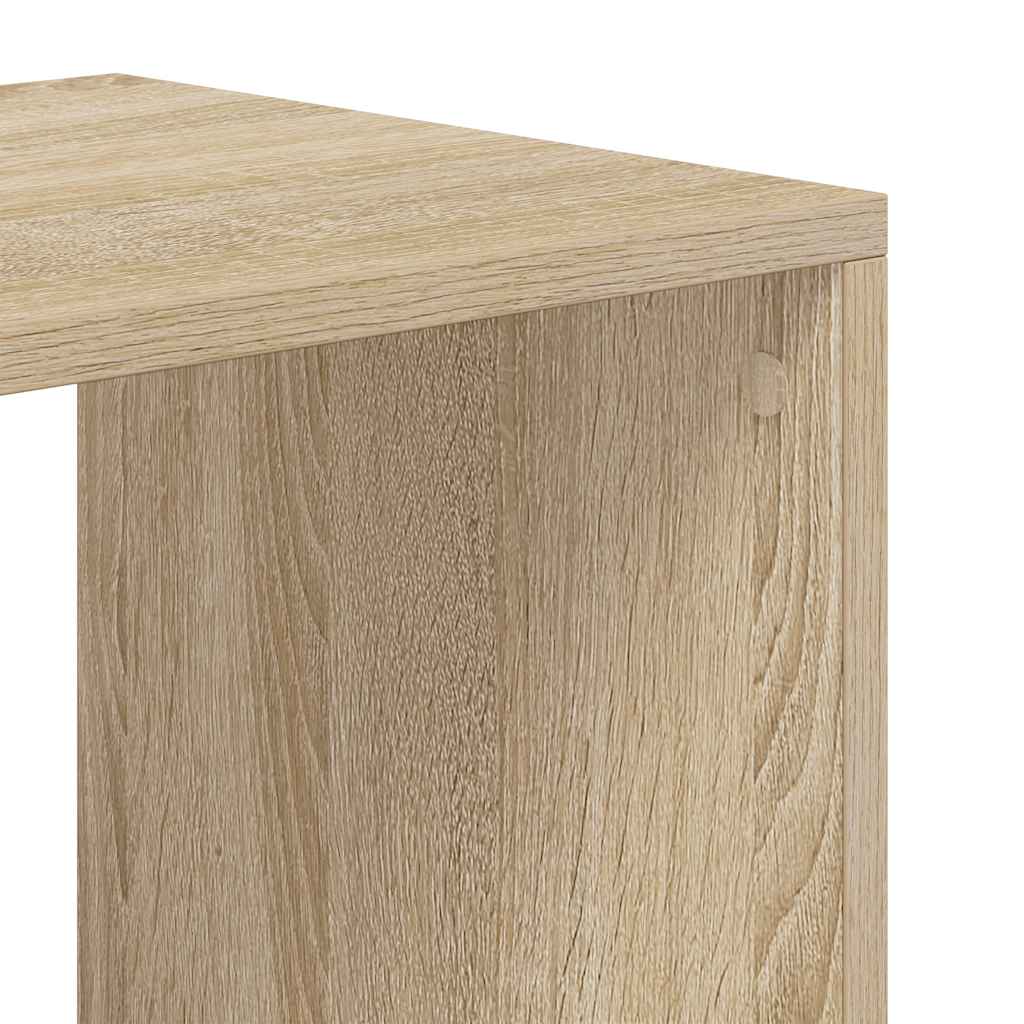 Estante cor carvalho 66x31x112 cm derivados de madeira