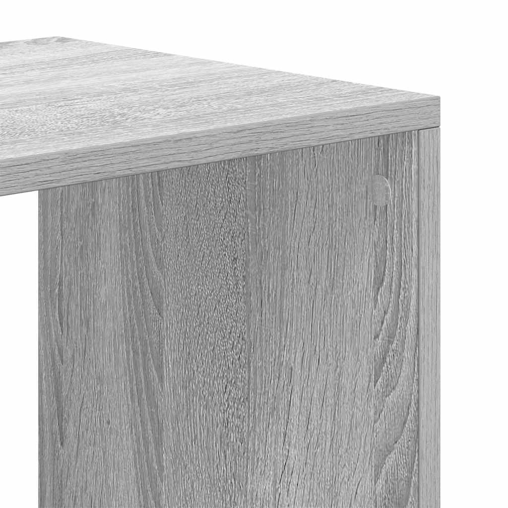 Estante cinzento sonoma 66x31x112 cm derivados de madeira