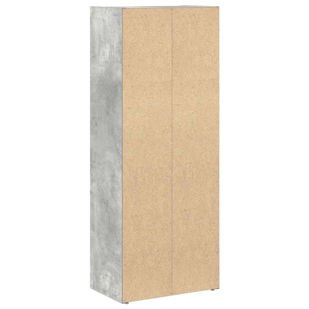 Estante 40x24x102 cm derivados de madeira cinzento cimento