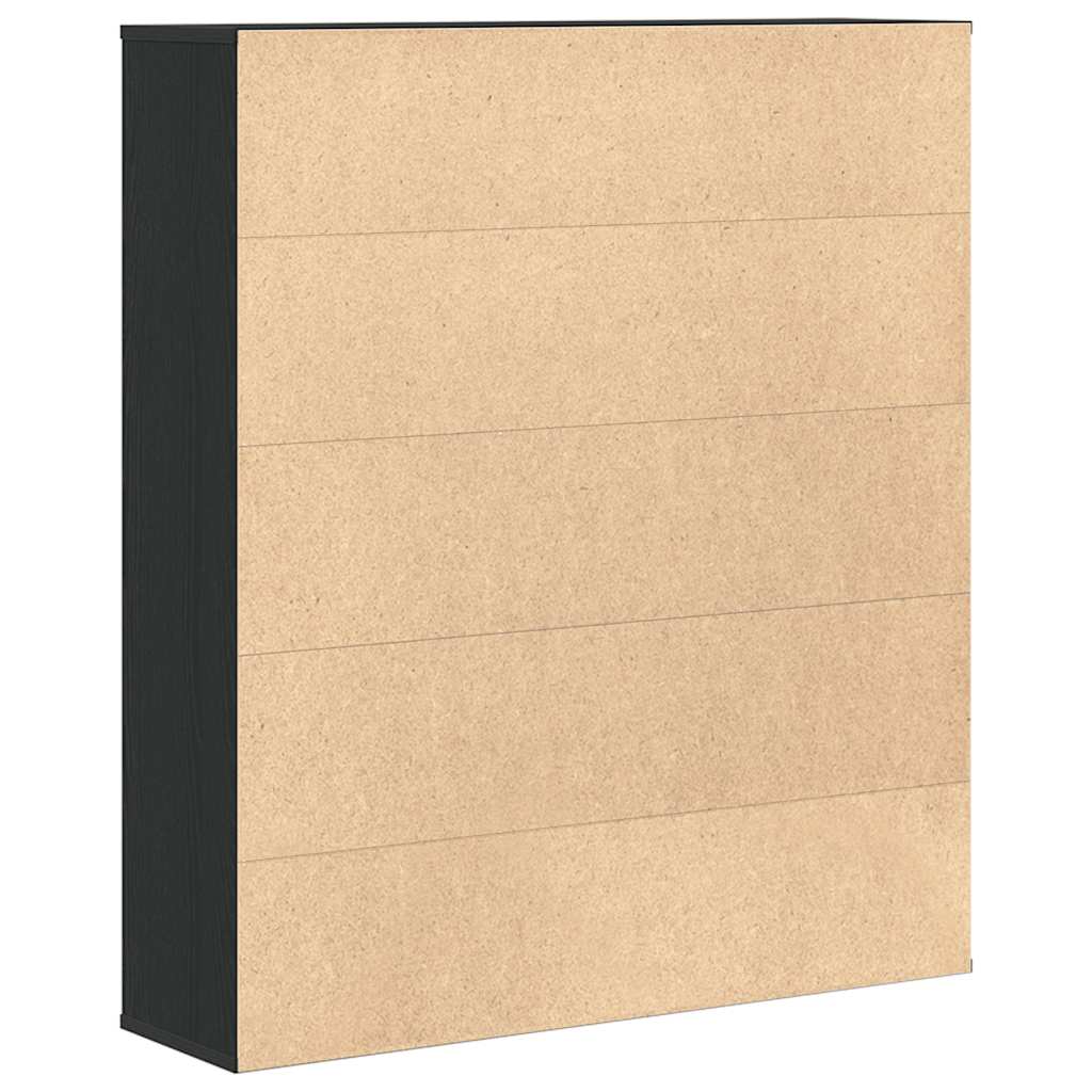 Estante 89x24x101,5 cm derivados de madeira carvalho preto